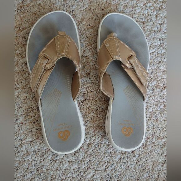 CLARKS Cloudsteppers Brinkley Jazz Sandals size 7M - Picture 4 of 13